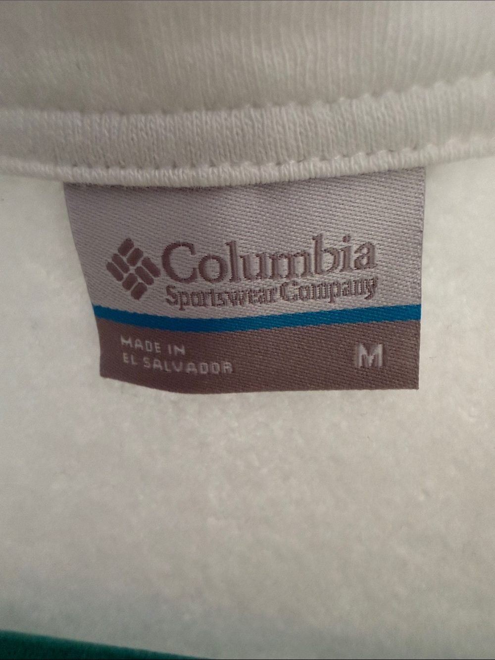 Columbia White Quarter-Zip Fleece Pullover - Picture 2 of 6